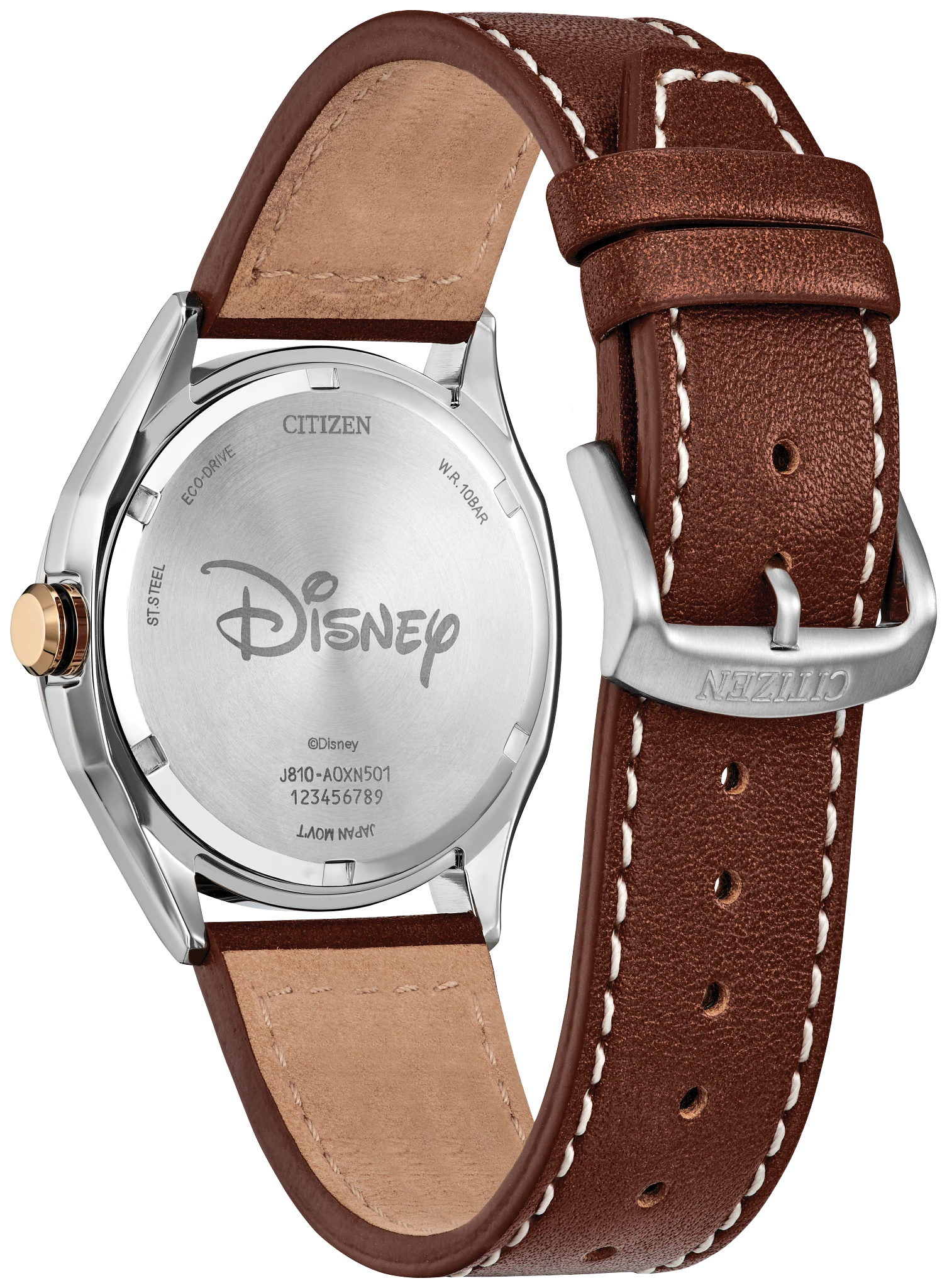 Mickey Mouse Explorer Green Dial Leather Strap AW1149-06W | CITIZEN